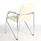 Кресло "Самба", обивка экокожа, цвет крем, каркас хромированный