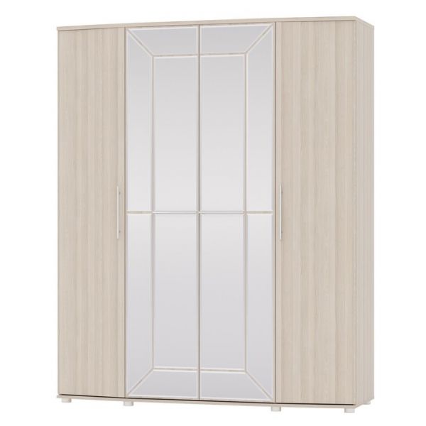 Шкаф 4х дверный АМЕЛИ Ясень шимо светлый
