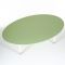 Стол Овальный растущий гр.0-3 на металлокаркасе, Зеленый степной