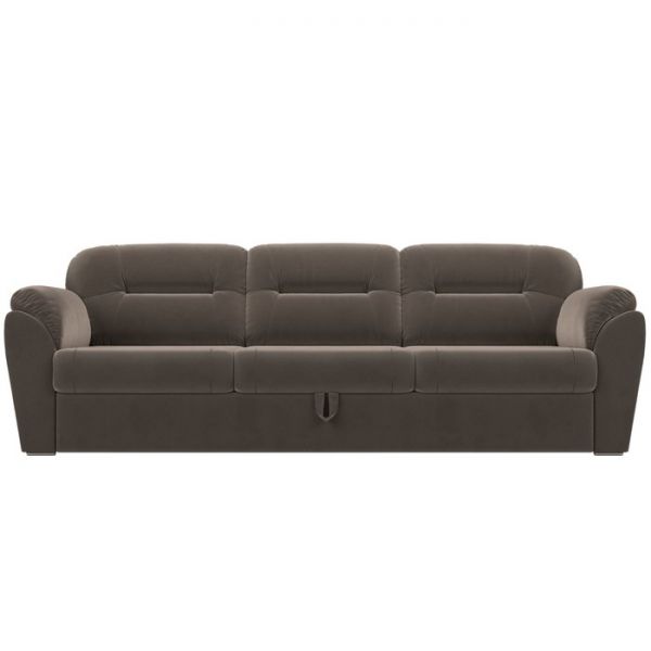 Диван прямой «Бостон», механизм дельфин, велюр, цвет бежевый