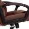Кресло DRIVER флок/ткань коричневый 45444