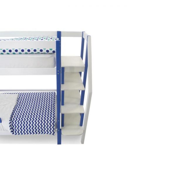 Детская двухъярусная кровать Бельмарко Svogen сине-белый