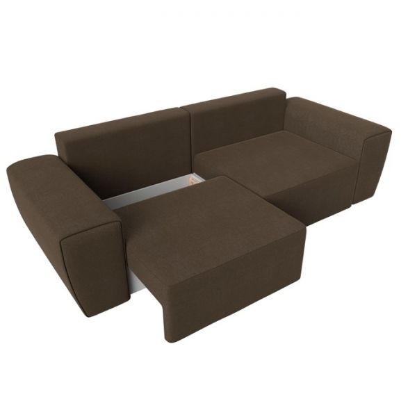 Прямой диван «Беккер», механизм еврокнижка, рогожка, цвет бежевый