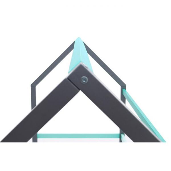 Детская кровать-домик Монтессори Бельмарко Svogen графит-мятный