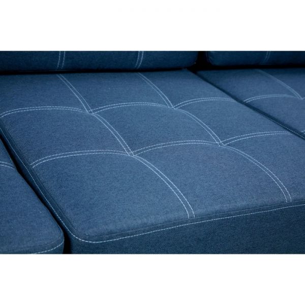 Диван-трансформер с раскладной оттоманкой «Сэл», обивка «венус шоколад»