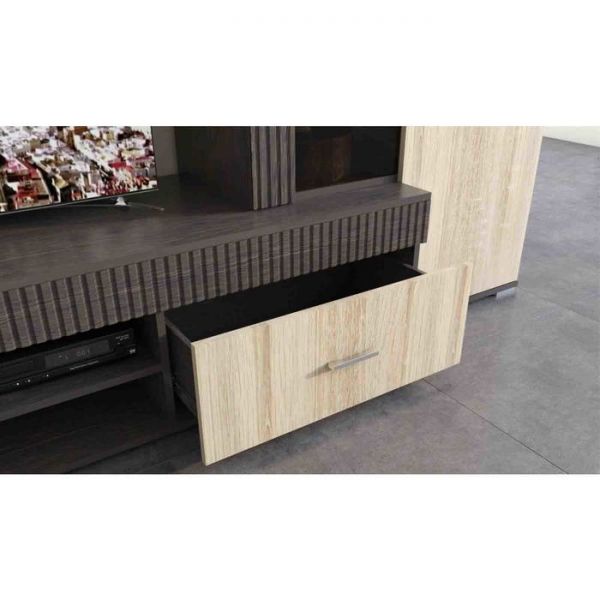 Гостиная «Марк комплект», 2930 ? 448 ? 1936 мм, цвет венге / дуб сонома