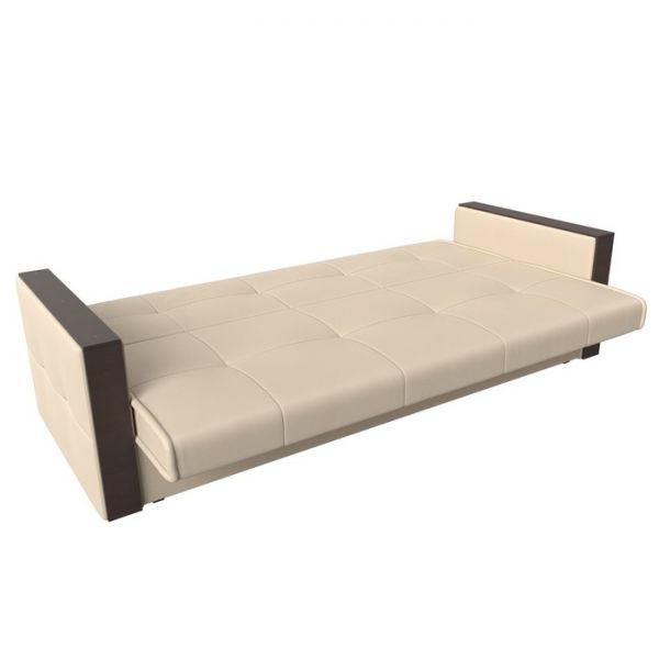 Прямой диван-книжка «Валенсия», механизм книжка, рогожка, цвет бежевый