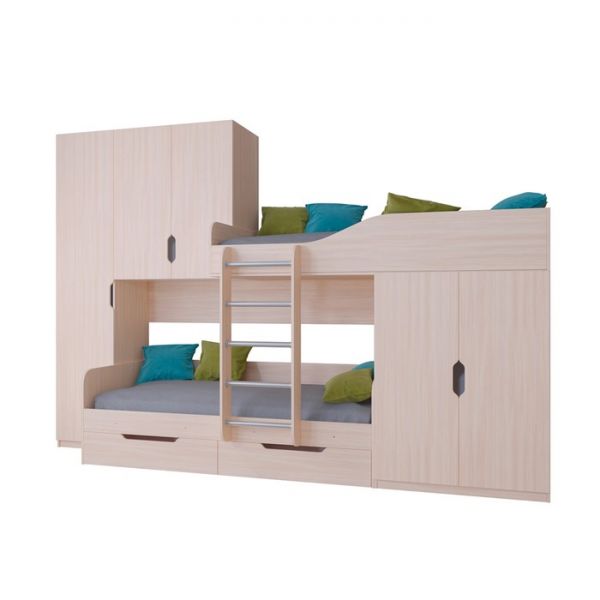 Детский комплекс «Лео», цвет дуб молочный/дуб шамони