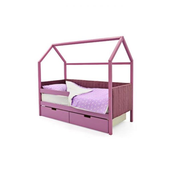 Детская кровать-домик мягкий Бельмарко  Svogen лаванда