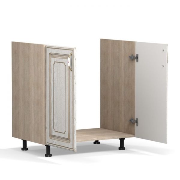 Шкаф напольный под мойку Анжелика 800х510х820 Дуб молочный/Ясень