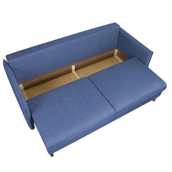 Диван "Матис" с подлокотниками, ткань рогожка AZURE