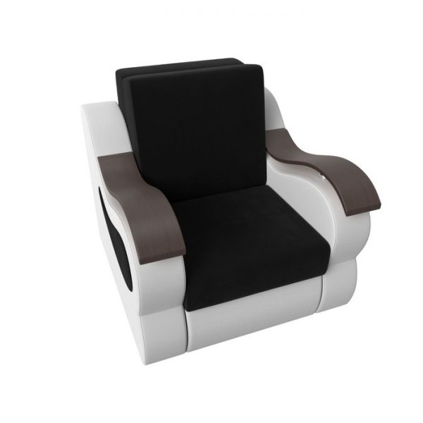 Кресло-кровать «Меркурий», механизм аккордеон, микровельвет, цвет фиолетовый / чёрный