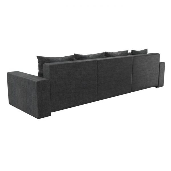 Диван прямой «Мэдисон Long», механизм еврокнижка, рогожка, цвет серый