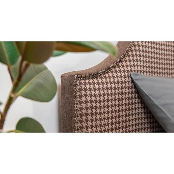 Кровать Фаина, 1600х2000, ортопедическое осн+ПМ, Коричневый