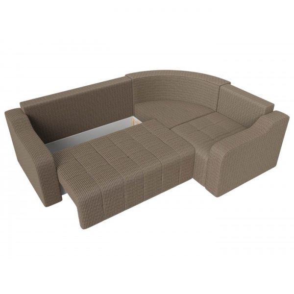 Угловой диван «Кембридж», механизм еврокнижка, рогожка, цвет бежевый